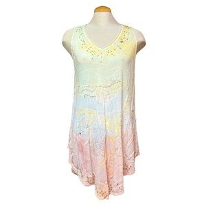 Charlie Paige Women's L/XL Tank Top | Long Top or Swimsuit Coverup | GUC